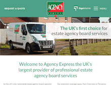 Tablet Screenshot of agencyexpress.co.uk